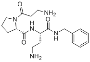 (2S)-ß-alanyl-L-prolyl-2,4-diamino-N-(phenylmethyl)-Butanamide molecular structure (CAS 823202-98-8)