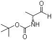 (R)-2-(叔丁氧羰基氨基)丙醛分子结构 (CAS 82353-56-8)