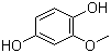 结构式 CAS# 824-46-4, 2-甲氧基对苯二酚
