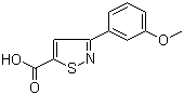 3-(3-Methoxyphenyl)-5-isothiazolecarboxylic acid molecular structure (CAS 82433-00-9)
