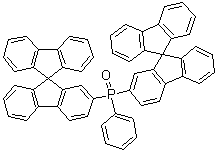 Phenylbis(9,9'-spirobi[9H-fluoren]-2-yl)phosphine oxide molecular structure (CAS 824426-27-9)