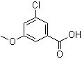 3-Chloro-5-methoxybenzoic acid molecular structure (CAS 82477-67-6)