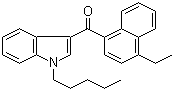 结构式 CAS# 824960-64-7, 1-戊基-3-(4-乙基-1-萘甲酰基)吲哚
