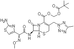 Cefteram pivoxil molecular structure (CAS 82547-81-7)