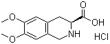 1,2,3,4-Tetrahydro-6,7-dimethoxy-3-isoquinolinecarboxylic acid hydrochloride molecular structure (CAS 82586-62-7)