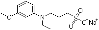N-Ethyl-N-(3-sulfopropyl)-3-methoxyaniline sodium salt molecular structure (CAS 82611-88-9)