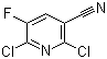 2,6-Dichloro-5-fluoro-3-pyridinecarbonitrile molecular structure (CAS 82671-02-1)