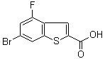 6-Bromo-4-fluorobenzo[b]thiophene-2-carboxylic acid molecular structure (CAS 826995-57-7)
