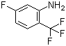 5-氟-2-(三氟甲基)苯胺分子结构 (CAS 827-20-3)