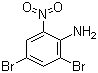 2,4-Dibromo-6-nitroaniline molecular structure (CAS 827-23-6)