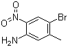 4-溴-5-甲基-2-硝基苯胺分子结构 (CAS 827-32-7)