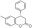 (4R)-6-甲基-4-苯基色满-2-酮分子结构 (CAS 827007-19-2)