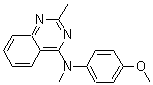 (4-Methoxyphenyl)(methyl)(2-methylquinazolin-4-yl)amine molecular structure (CAS 827031-83-4)