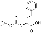 structure of CAS# 82732-07-8, Boc-D-homophenylalanine;(R)-2-(tert-Butoxycarbonylamino)-4-phenylbutanoic acid; Boc-D-Hph-OH