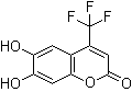 6,7-Dihydroxy-4-(trifluoromethyl)-2H-1-benzopyran-2-one molecular structure (CAS 82747-36-2)