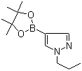 结构式 CAS# 827614-69-7, 1-丙基-1H-吡唑-4-硼酸频哪醇酯