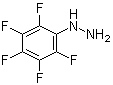 structure of CAS# 828-73-9, (Pentafluorophenyl)hydrazine;1-(Pentafluorophenyl) hydrazine; 2,3,4,5,6-Pentafluorophenylhydrazine; NSC 88334
