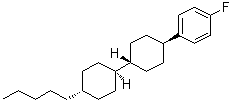1-氟-4-[(反式,反式)-4'-戊基[1,1'-联环己烷]-4-基]苯分子结构 (CAS 82832-29-9)