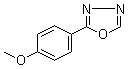 2-(4-甲氧基苯基)-1,3,4-恶二唑分子结构 (CAS 829-35-6)