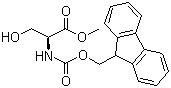 Fmoc-L-serine methyl ester molecular structure (CAS 82911-78-2)
