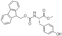 N-[(9H-Fluoren-9-ylmethoxy)carbonyl]-L-tyrosine methyl ester molecular structure (CAS 82911-79-3)