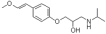1-[4-(2-甲氧基乙烯基)苯氧基]-3-[异丙基氨基]-2-丙醇分子结构 (CAS 82961-02-2)
