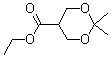 2,2-Dimethyl-[1,3]dioxane-5-carboxylic acid ethyl ester molecular structure (CAS 82962-54-7)