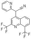 结构式 CAS# 83012-12-8, alpha-(2-吡啶基)-2,8-双(三氟甲基)-4-喹啉乙腈