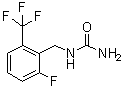structure of CAS# 830346-46-8, N-[2-Fluoro-6-(trifluoromethyl)benzyl]urea;N-[[2-Fluoro-6-(trifluoromethyl)phenyl]methyl]urea