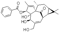3-O-苯甲酰基巨大戟醇分子结构 (CAS 83036-64-0)