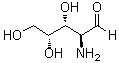 2-氨基-2-脱氧-D-来苏糖分子结构 (CAS 83058-22-4)