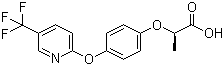 structure of CAS# 83066-88-0, Fluazifop-P;(R)-2-(4-((5-(Trifluoromethyl)-2-pyridinyl)oxy)phenoxy)propanoic acid