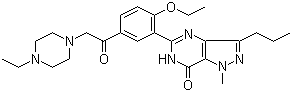结构式 CAS# 831217-01-7, 红地那非