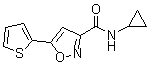 structure of CAS# 832115-62-5, N-Cyclopropyl-5-(thiophen-2-yl)isoxazole-3-carboxamide;N-Cyclopropyl-5-(2-thienyl)-3-isoxazolecarboxamide