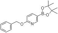 结构式 CAS# 832735-54-3, 2-苄氧基吡啶-5-硼酸频哪醇酯; 6-苄氧基吡啶-3-硼酸频哪醇酯