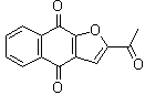 结构式 CAS# 83280-65-3, 2-乙酰基呋喃并-1,4-萘醌