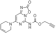 [7-(3,6-二氢-1(2H)-吡啶基)-2-氧代-2H-[1,2,4]恶二唑并[2,3-c]嘧啶-5-基]氨基甲酸 2-丙炔基酯分子结构 (CAS 83395-32-8)