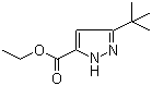 5-(叔丁基)-2H-吡唑-3-甲酸乙酯分子结构 (CAS 83405-70-3)