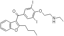 去乙基胺碘酮分子结构 (CAS 83409-32-9)