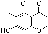 2',4'-二羟基-6'-甲氧基-3'-甲基苯乙酮分子结构 (CAS 83459-37-4)