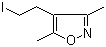 3,5-Dimethyl-4-(2-iodoethyl)isoxazole molecular structure (CAS 83467-36-1)