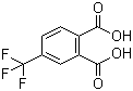 structure of CAS# 835-58-5, 4-Trifluoromethylphthalic acid;4-(Trifluoromethyl)phthalic acid