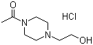 结构式 CAS# 83502-55-0, 1-乙酰基-4-(2-羟基乙基)哌嗪盐酸盐