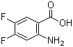 2-氨基-4,5-二氟苯甲酸分子结构 (CAS 83506-93-8)