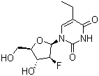 2'-Fluoro-5-ethylarabinosyluracil molecular structure (CAS 83546-42-3)