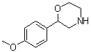 2-(4-甲氧基苯基)吗啉分子结构 (CAS 83555-74-2)