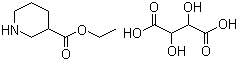 Ethyl (S)-nipecotate L-tartrate molecular structure (CAS 83602-38-4)