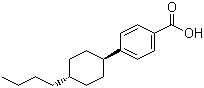 结构式 CAS# 83626-35-1, 反式-4-丁基环己基苯甲酸