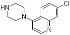 7-氯-4-(1-哌嗪基)喹啉分子结构 (CAS 837-52-5)