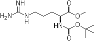 结构式 CAS# 83731-79-7, N2-[叔丁氧羰基]-L-精氨酸甲酯